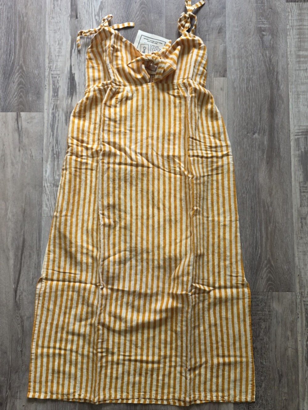 NWT Emerson Fry Yellow Striped Camen Dress Size M